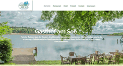 Desktop Screenshot of gasthof-am-see.com