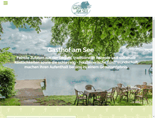 Tablet Screenshot of gasthof-am-see.com